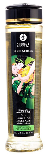 Массажное масло с ароматом зелёного чая Shunga Organica 1311 (240 мл)