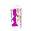 Рельефная анальная ёлочка лилового цвета Baile Booty Passion BI-014157 (12 см)