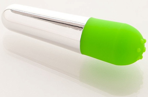 Вибратор зелёный Sexus Funny Five 931002-7 (10 см)