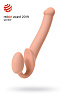 Телесный безремневой страпон Strap-on-me Silicone Bendable Strap-On M 6012901