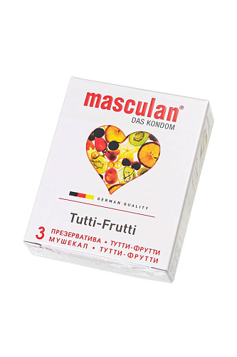 Жёлтые презервативы с фруктовым ароматом Masculan Ultra 1 Tutti-Frutti №3 (3 шт)