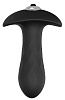 Чёрная анальная вибровтулка Dream Toys SINGLE SPEED DIAMOND PLUG 21486 (9 см)