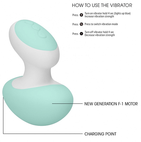 Зелёный клиторальный массажёр Shots Media BV Lovebug LOV022GRN