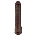 Коричневый фаллоимитатор-гигант Pipedream 15 Cock with Balls PD5535-29 (40,6 см)