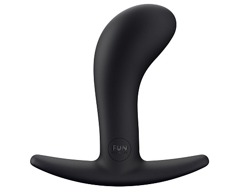 Чёрная анальная пробка Fun Factory Bootie M 24808 (9,3 см)
