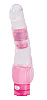 Нежный прозрачный гелевый вибромассажёр NMC ROUGH RIDGES PINK 111215 (20,3 см)