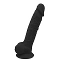 Чёрный реалистичный фаллоимитатор Dream Toys 7INCH BLACK 21562 (16,5 см)