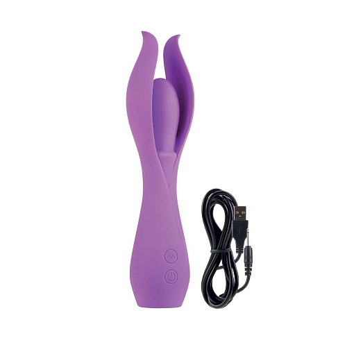 Малый фиолетовый вибратор с лепестками Jopen Lust by JOPEN L5 JO-4720-10-3