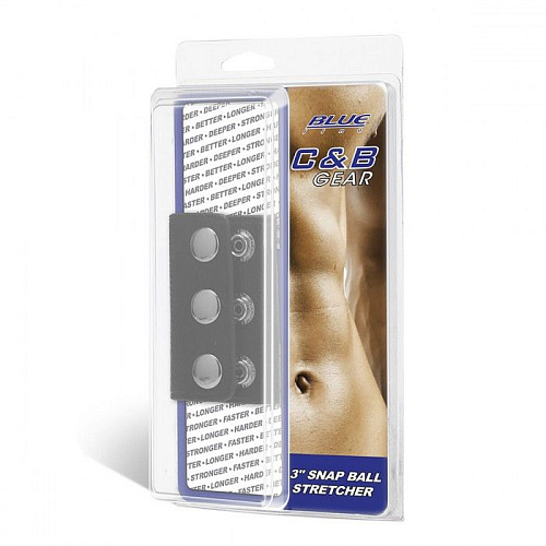 Чёрная утяжка на кнопках BlueLine 100% PVC STRAP WITH METAL SNAP BLM3058