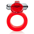 Эрекционное виброкольцо красного цвета California Exotic Novelties Wireless Clit Flicker SE-1829-11-3