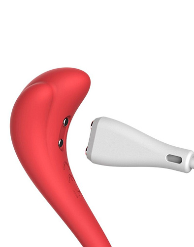 Красный интерактивный вибромассажёр Svakom Phoenix Neo S94