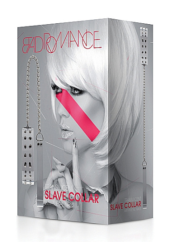 Прозрачный ошейник с заклепками Shots Media BV BAD017