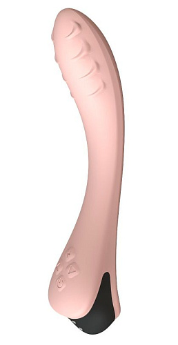 Персиковый вибратор для Le Frivole G-точки Apus 06116 (19 см)