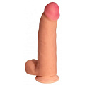 Телесный реалистичный фаллоимитатор с присоской Сумерки богов №73 3201-73 BX DD (20 см)