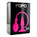 Надувная анальная втулка розового цвета POPO Pleasure 731305 (10 см)