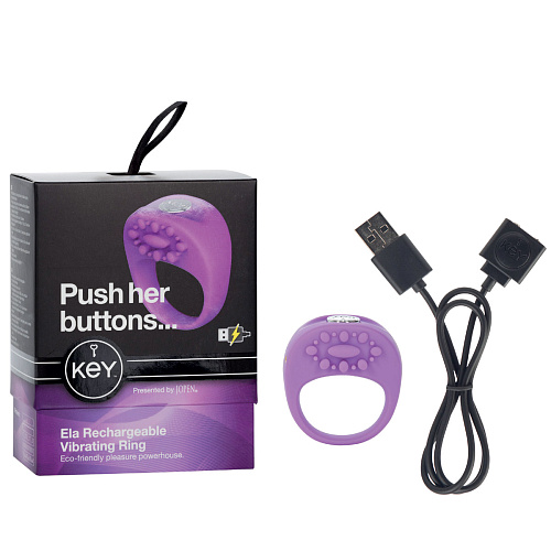 Фиолетовая вибро-насадка Jopen ELA JO-8032-10-3