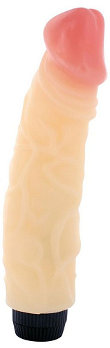 Реалистичный вибромассажёр телесного цвета Gopaldas 220JR/F AC2BX GP (20 см)