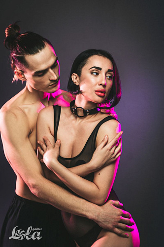 Чёрный кляп-кольцо Lola toys Modesty 1143-01lola