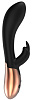 Чёрный вибратор с подогревом Shots Media BV Opulent ELE003BLK (20,3 см)