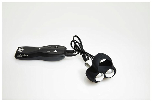 Чёрный инновационный мужской вибростимулятор Hot Octopuss JETT HO14