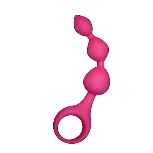 Розовая анальная цепочка Adrien Lastic TRIBALL PINK 20051 (15 см)