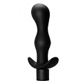 Чёрная фигурная анальная пробка с вибрацией Lola toys Passion 8004-01Lola (14 см)