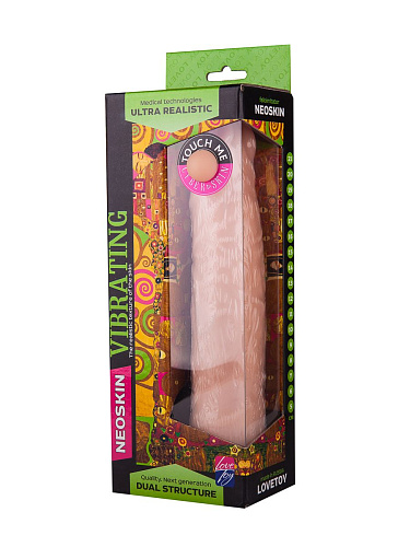 Вибратор телесного цвета LOVETOY (А-Полимер) HUMAN FORM 600507 (20,5 см)