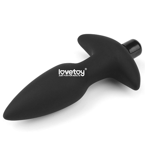 Анальный чёрный стимулятор Lovetoy Anal Plug LV2604 (12,7 см)