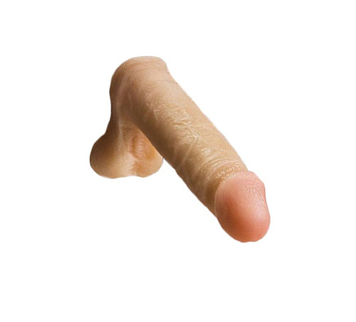 Реалистичный телесного цвета фаллоимитатор на регулируемых трусиках LOVETOY (А-Полимер) 281403 (16 см)