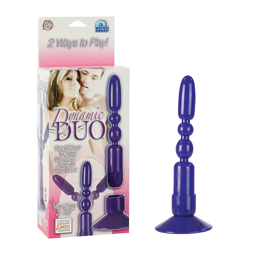 Вибрирующий фиолетовый стимулятор California Exotic Novelties Dinamic Duo SE-0304-10-3 (17,5 см)
