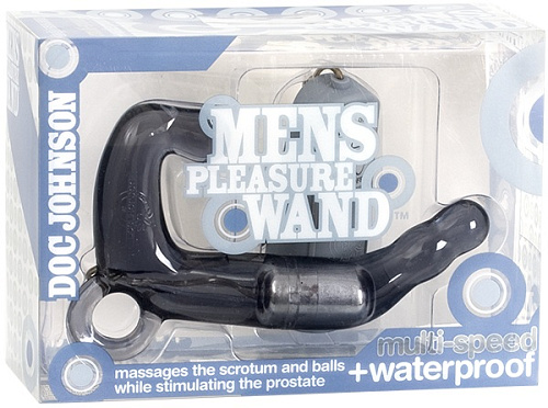 Стимулятор простаты и ануса для мужчин серого цвета Doc Johnson MEN S PLEASURE WAND 0906-00-BX
