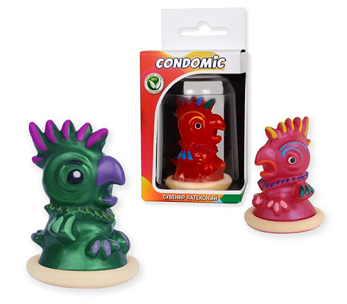 Сувенирный латексный презерватив Sitabella «Попугай» 3244