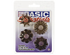 Комплект из четырех дымчатых колец California Exotic Novelties BASIC SE-1737-03-2