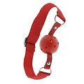 Красный кляп-шар с отверстиями Dream Toys BLAZE BREATHABLE BALL GAG 21321
