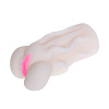 Мастурбатор телесного цвета с рифленым рельефом Baile BM-009155N