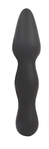 Чёрный конусообразный анальный стимулятор Bior toys SEM-55091 (17 см)