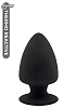 Чёрная анальная пробка Dream Toys PREMIUM SILICONE PLUG S 21601 (9 см)