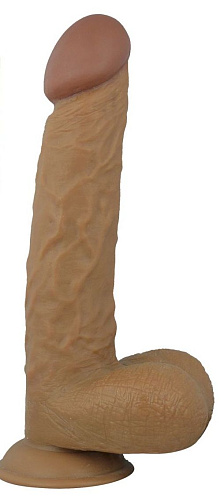 Реалистичный коричневый фаллоимитатор Erokay Big Man XXL EK-1608-BRW (20 см)