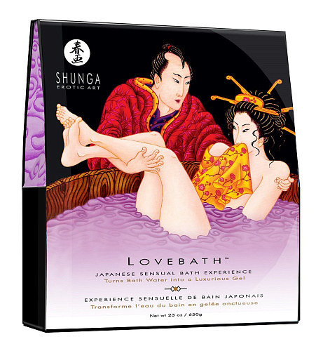Соль для ванны, превращающая воду в гель Shunga Lovebath Sensual lotus 6802