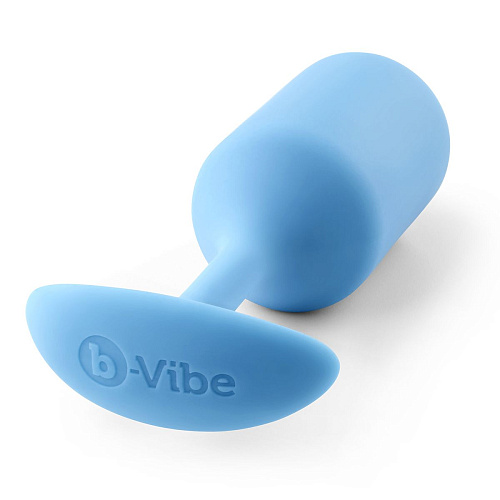 Голубая пробка для ношения b-Vibe Snug Plug 3 BV-009-TL (12,7 см)