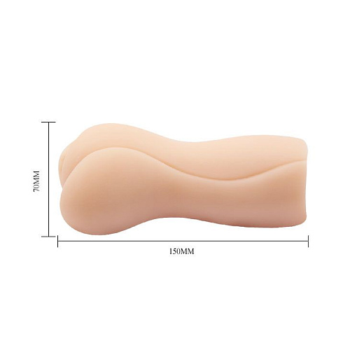 Телесный мастурбатор-вагина без вибрации Baile Baile BM-009187-1