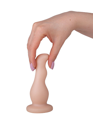 Телесный стимулятор простаты с изгибами LOVETOY (А-Полимер) 446500 (13,5 см)