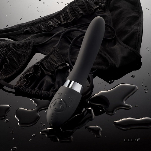 Чёрный вибромассажёр Lelo Elise 2 Black LEL7671 (22 см)