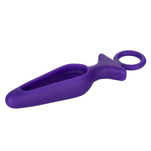 Фиолетовая силиконовая пробка с прорезью California Exotic Novelties Silicone Groove Probe SE-0393-46-2 (10,25 см)