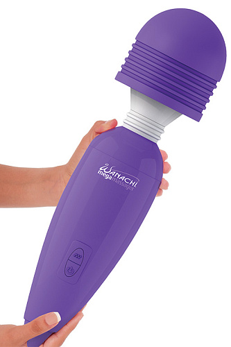 Вибромассажер фиолетового цвета Pipedream Mega Wanachi PD3037-12