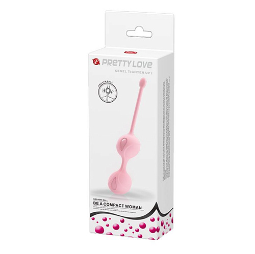 Нежно-розовые вагинальные шарики Baile Kegel Tighten Up I BI-014491-1