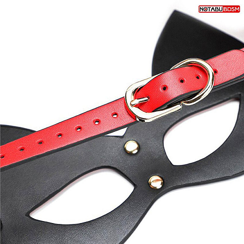 Красно-чёрная игровая маска с ушками Bior toys NTB-80649