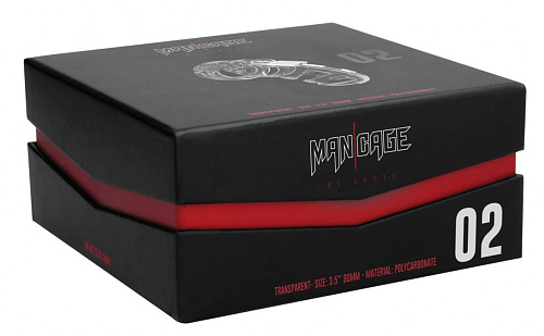 Прозрачный мужской пояс верности Shots Media BV Model 02 Chastity MCG002TRA