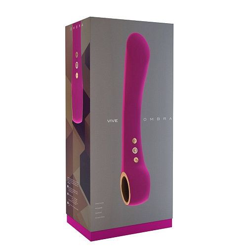 Розовый вибратор Shots Media BV Ombra VIVE009PNK (21,5 см)