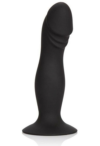 Чёрный анальный стимулятор на присоске California Exotic Novelties Silicone Anal Stud SE-0416-10-2 (14 см)